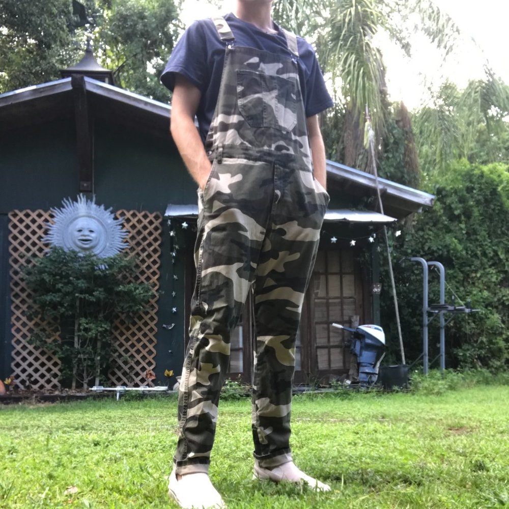 Forever21 Men's Camo Overalls Large